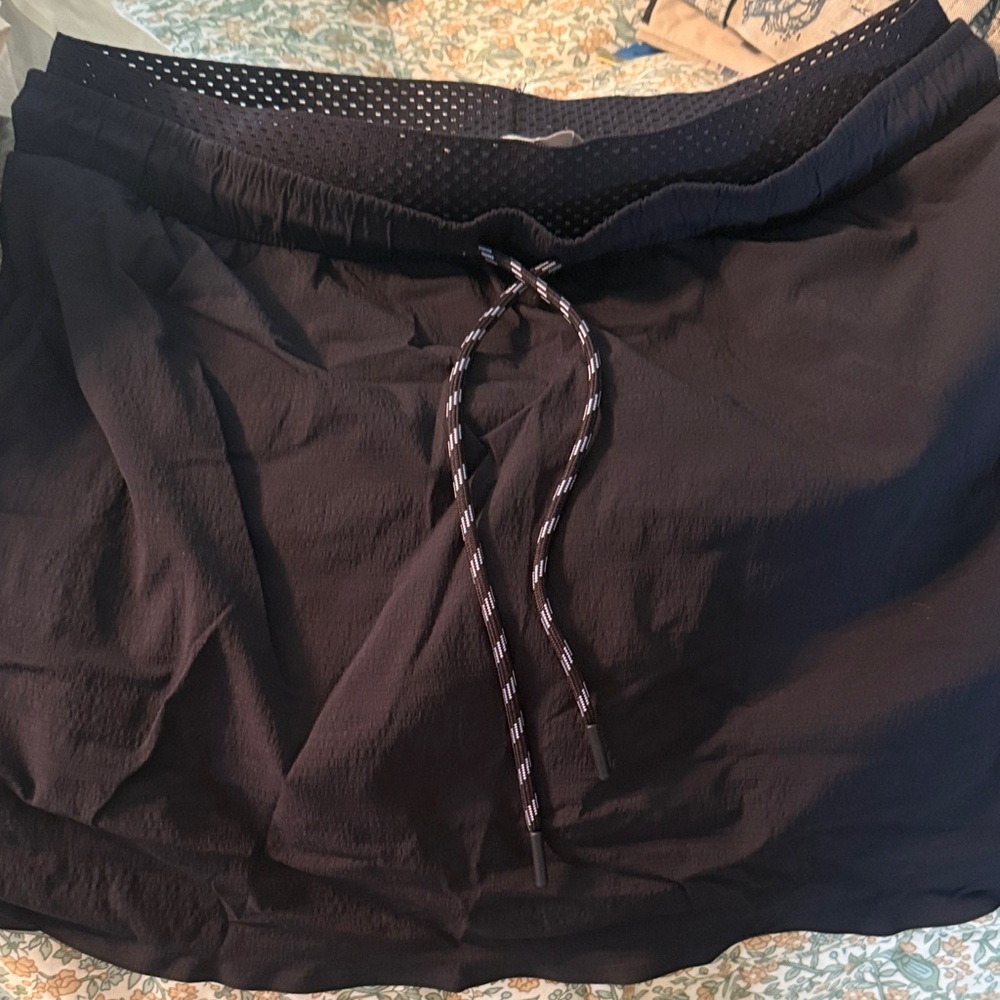 Athleta Black Perforated Activewear Top